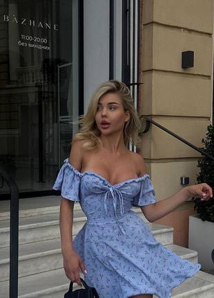 Приголомшлива літня сукня з відкритими плечиками.💗2 фото