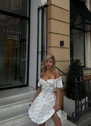 Приголомшлива літня сукня з відкритими плечиками.💗8 фото