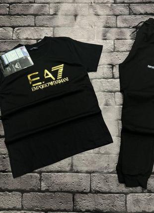 Мужской костюм emporio armani мужественный костюм эмпорио арманы футболка штаны армани эмпорио