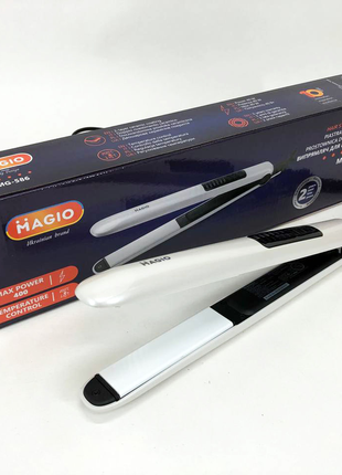 Щипці випрямляч для волосся magio mg-586 (40вт / кераміка)  ws37978