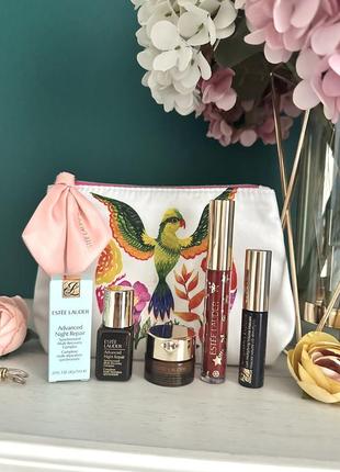 Косметичка набор миниатюр estée lauder миниатюры набор с косметичкой estee lauder