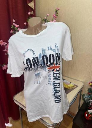 Мужская коттоновая футболка р.l Vintage 80s fruit of the loom blanc футболка