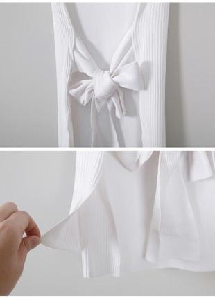 Стильна базова блуза з зав'язками2 фото