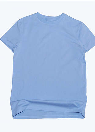 Голубая футболка m&amp;s на мальчика 9-10 лет