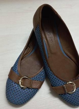 Балетки туфли кожаные жен.40р.bellissimoиталии