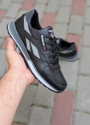 Мужские кроссовки reebok черные, белые