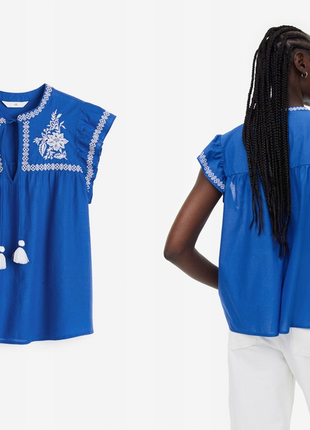 Блуза вишиванка h&m  50-52 -548 фото