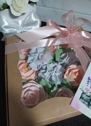 Коробочка с зефирными цветами 🌸🌸🌸