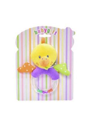 Погремушка мягкая  bambi c20561 животные утка
