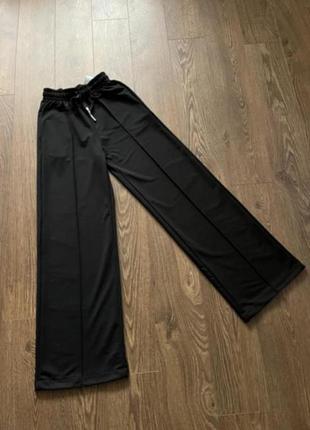 Штани палаццо чорні палаццо двунитка пенье