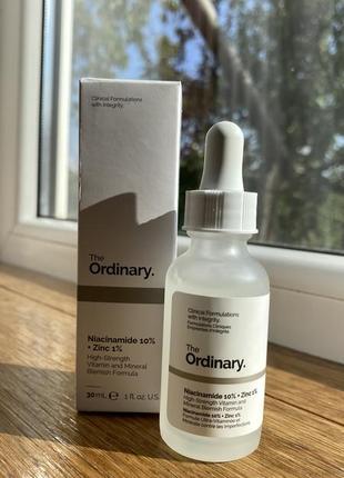 Сиворотка the ordinary цинк та ніацинамід
