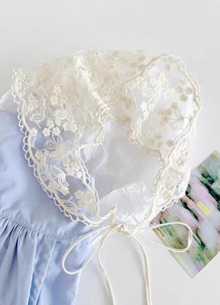 Хустинка косинка бандана хустка мереживна біла стильна модна нова