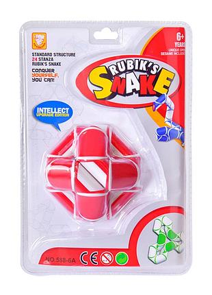 Головоломка логика-змейка bambi 588-6a на планшетке красный