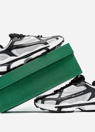Кроссовки в стиле lacoste l003 lil/ silver