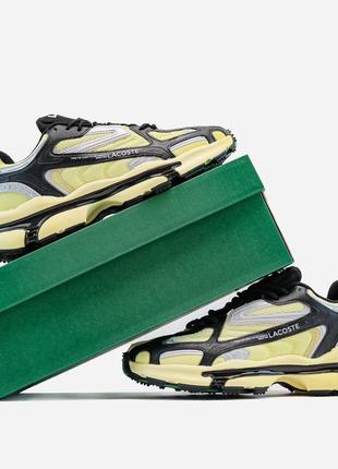 Кроссовки в стиле lacoste l003 yellow/black