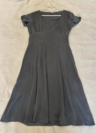 Минималистичное шелковое платье kew 100% шелк