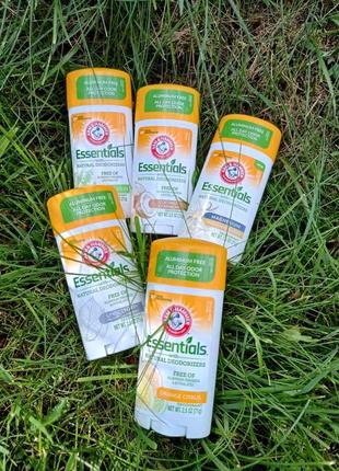 Натуральні дезодоранти arm & hammer, essentials з америки