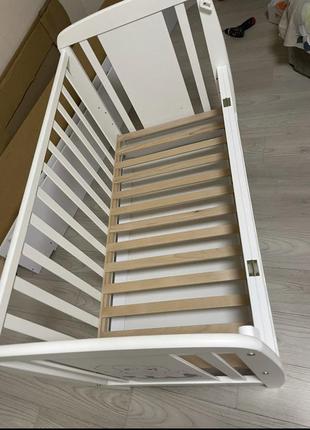 Детская кровать для новорожденных собачка с матрасом