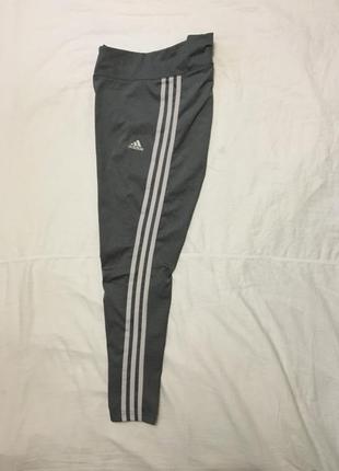 Лосины ultra adidas серые оригинальные спортивные леггинсы5 фото