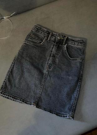 Джинсовая юбка zara 2