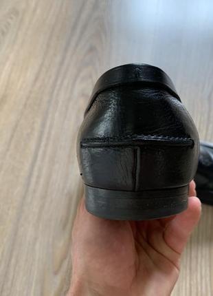Мужские винтажные классические кожаные туфли лоферы gucci
