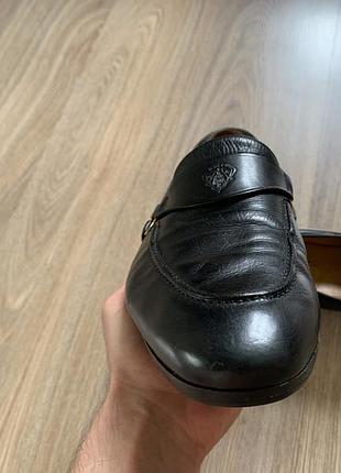 Мужские винтажные классические кожаные туфли лоферы gucci