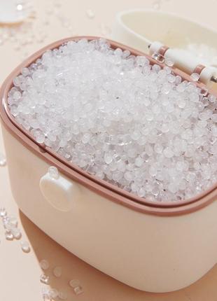 Контейнер для хранения детской сухой смеси 600 мл с мерной ложечкой и вилкой розовый