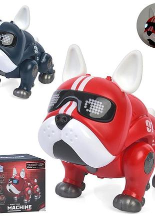 Музична іграшка bl-613b (30шт) собака, 18см, музика, світло, ходить /танцює, 2 кольори, на бат-ці, в кор-ці,