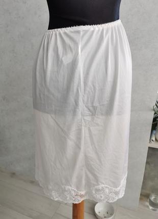Нижняя юбка, винтажный подъюпник с кружевом4 фото