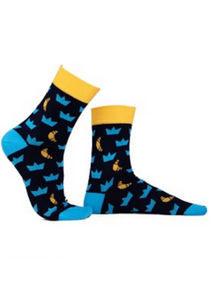 Новые фирменные модные гольфы высокие хлопковые носки рогалики короны