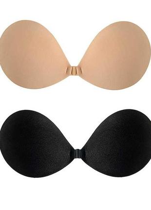 Самоклеющийся бюстгальтер невидимка fly bra - бежевый - эротическое бельё