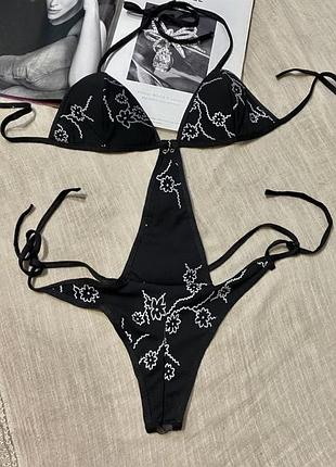 Крутий оригінальний боді на зав‘язки (бразилія)