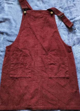 Вельветовый сарафан платье1 фото