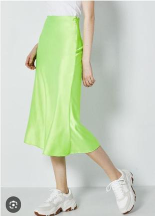 Юбка атласная