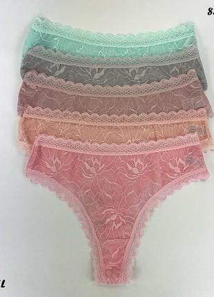 Женские трусы стринги nicoletta m, l, xl 5 штук