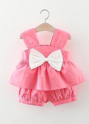 Стильний літній комплект -шорти + майка