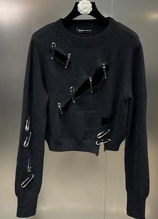 Свитер худи у2к опиум винтаж широкое худи готическое архив кежуал баленсиага