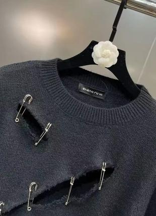 Свитер худи у2к опиум винтаж широкое худи готическое архив кежуал баленсиага