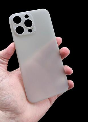 Айфон iphone 15 pro max ультра тонкий чехол titanium grey pp 0.18мм top quality