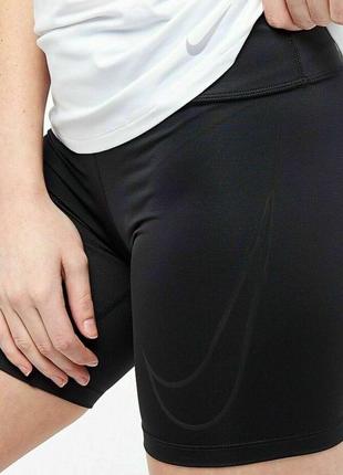 Nike pro “running”  женские компрессионные шорты/велосипедки для занятий спортом7 фото