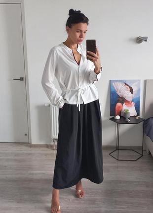 Блузка із зав'язкою prada