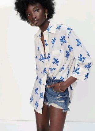 Сорочка zara з вишивкою, s