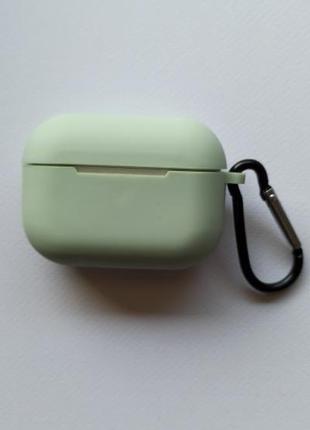 Силиконовый чехол для беспроводных наушников apple air pods pro с пряжкой airpods
