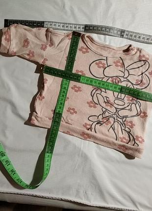 Лонгслив оверсайз disney baby george 0-3 мес 7