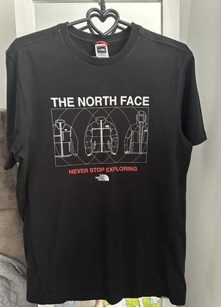 Чоловіча чорна футболка the north face