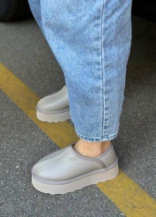 Уггі короткі замша і шкіра чорні сірі молочні