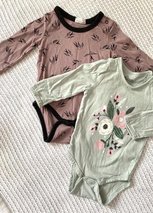 Боди,бодики,боди для девочки 3-6мис.цена за 2шт