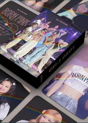 Набор голографических карт blackpinк "world tour"