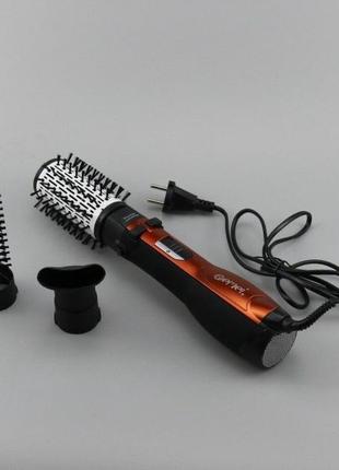 Фен щетка gemei gm-4828 браш стайлер расческа для брашинга, фен щетка 3 в 1, фен браш gemei