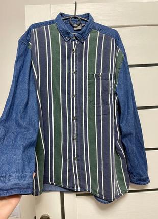 Джинсова сорочка чоловіча asos xl бавовна